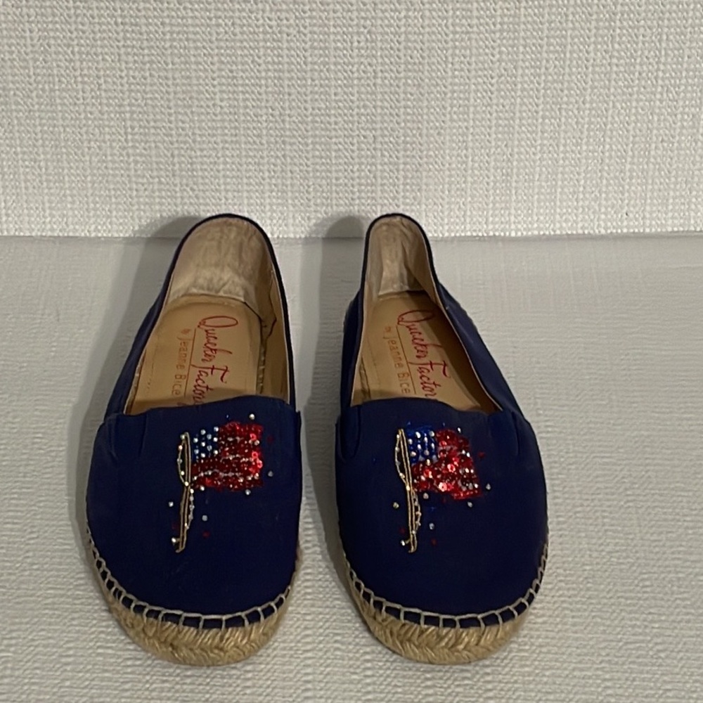 Quacker Factory, By Jeanne Bice. Canvas Slip On F… - image 1